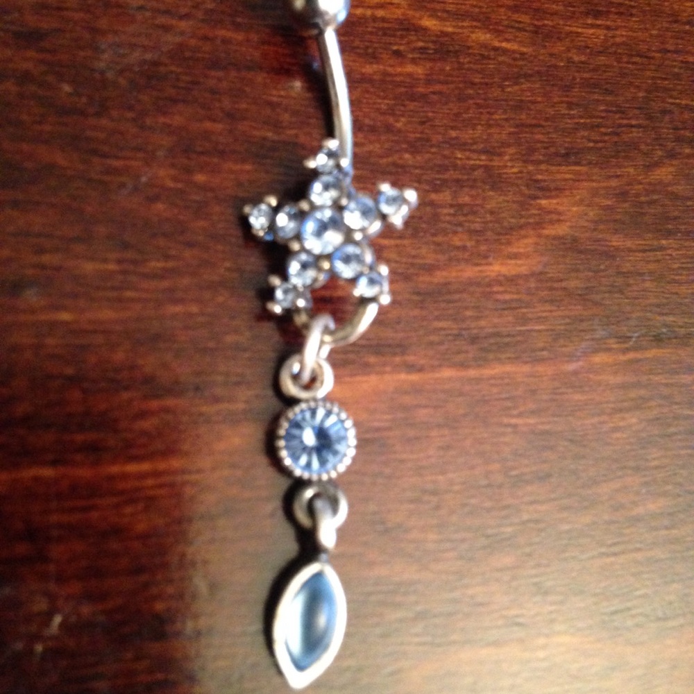 Blue body jewelry